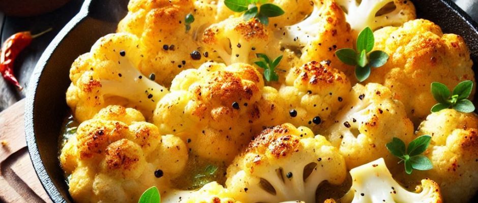 Pan roasted cauliflower